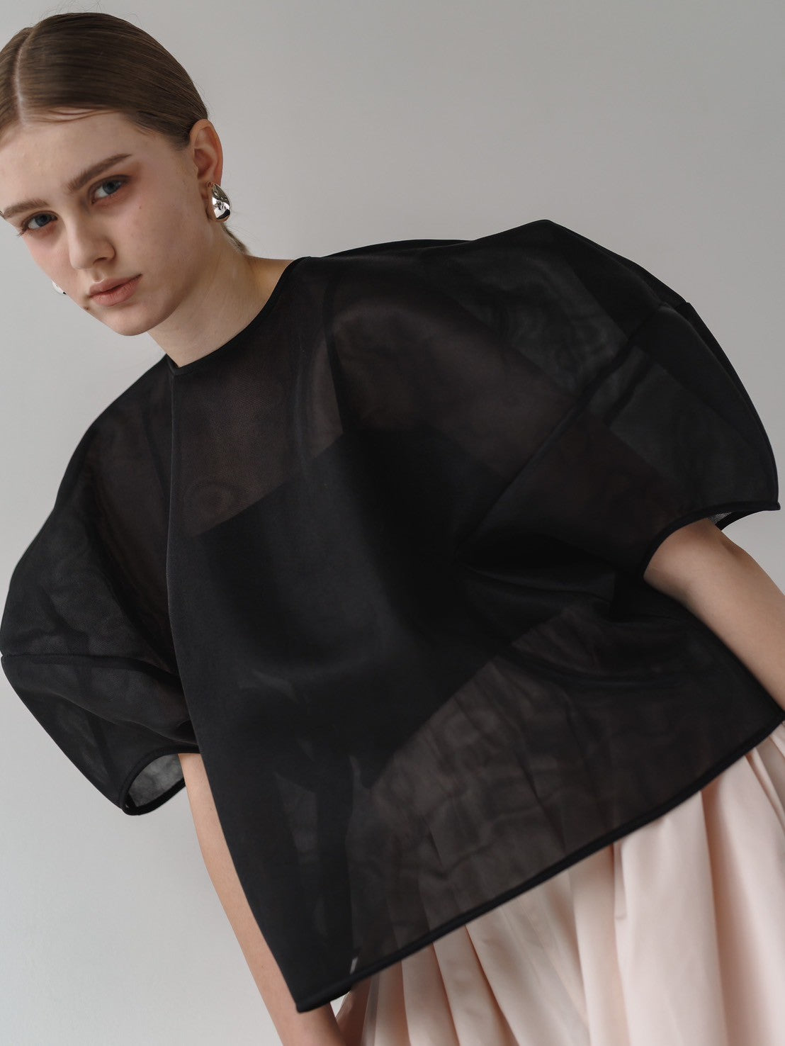 Re order//Sheer Sculpture Tops