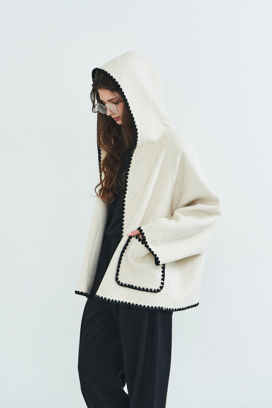 【PRE OREDER】Scallop rever hoodie