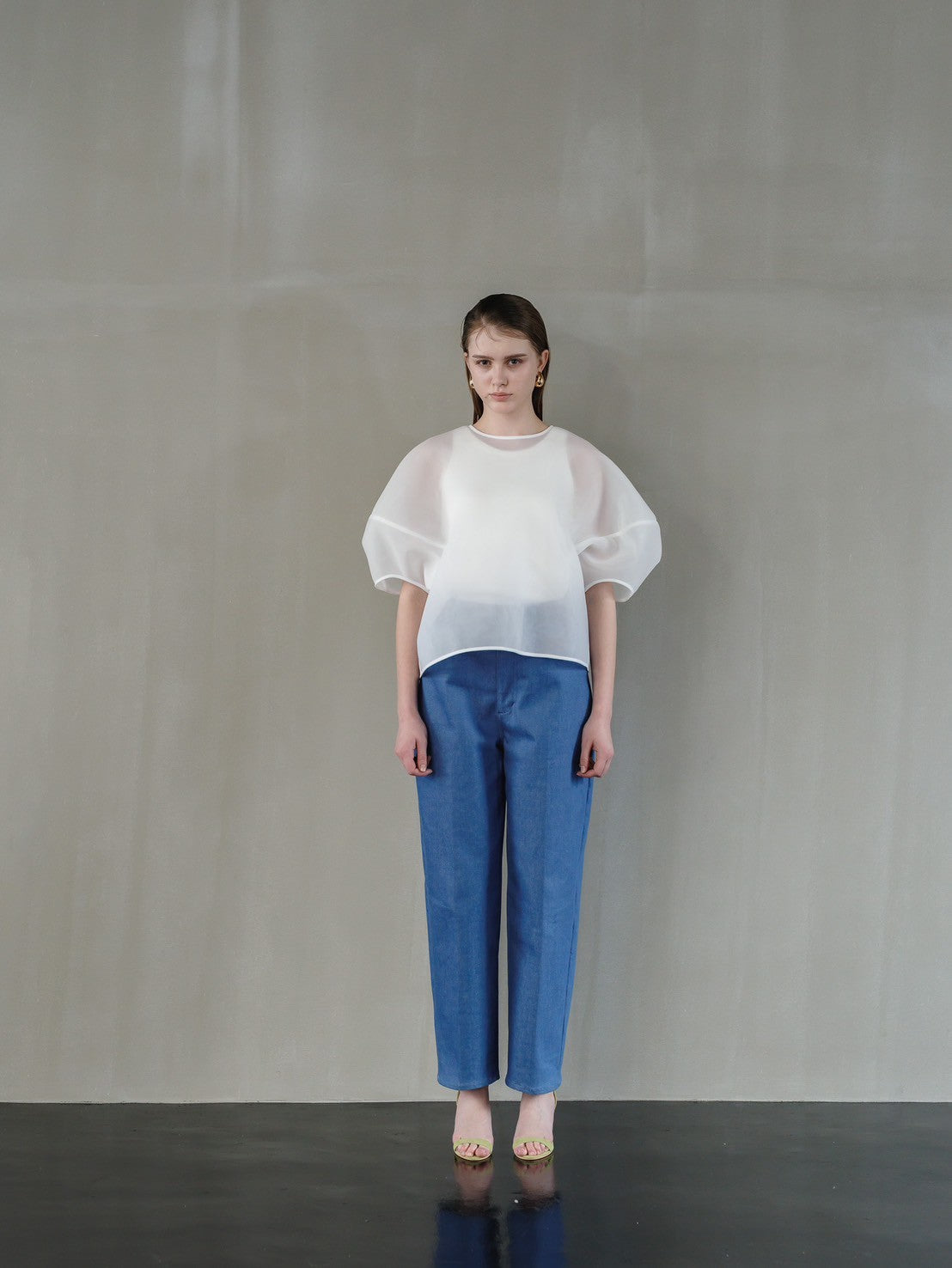 Re order//Sheer Sculpture Tops