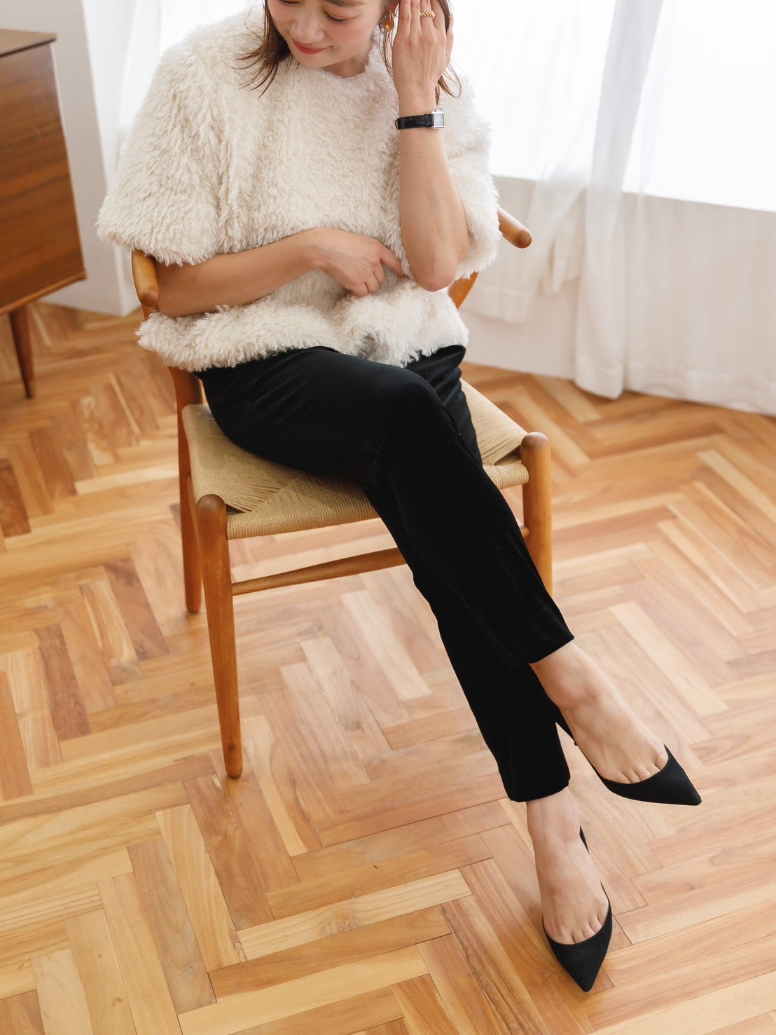 Velour easy pants