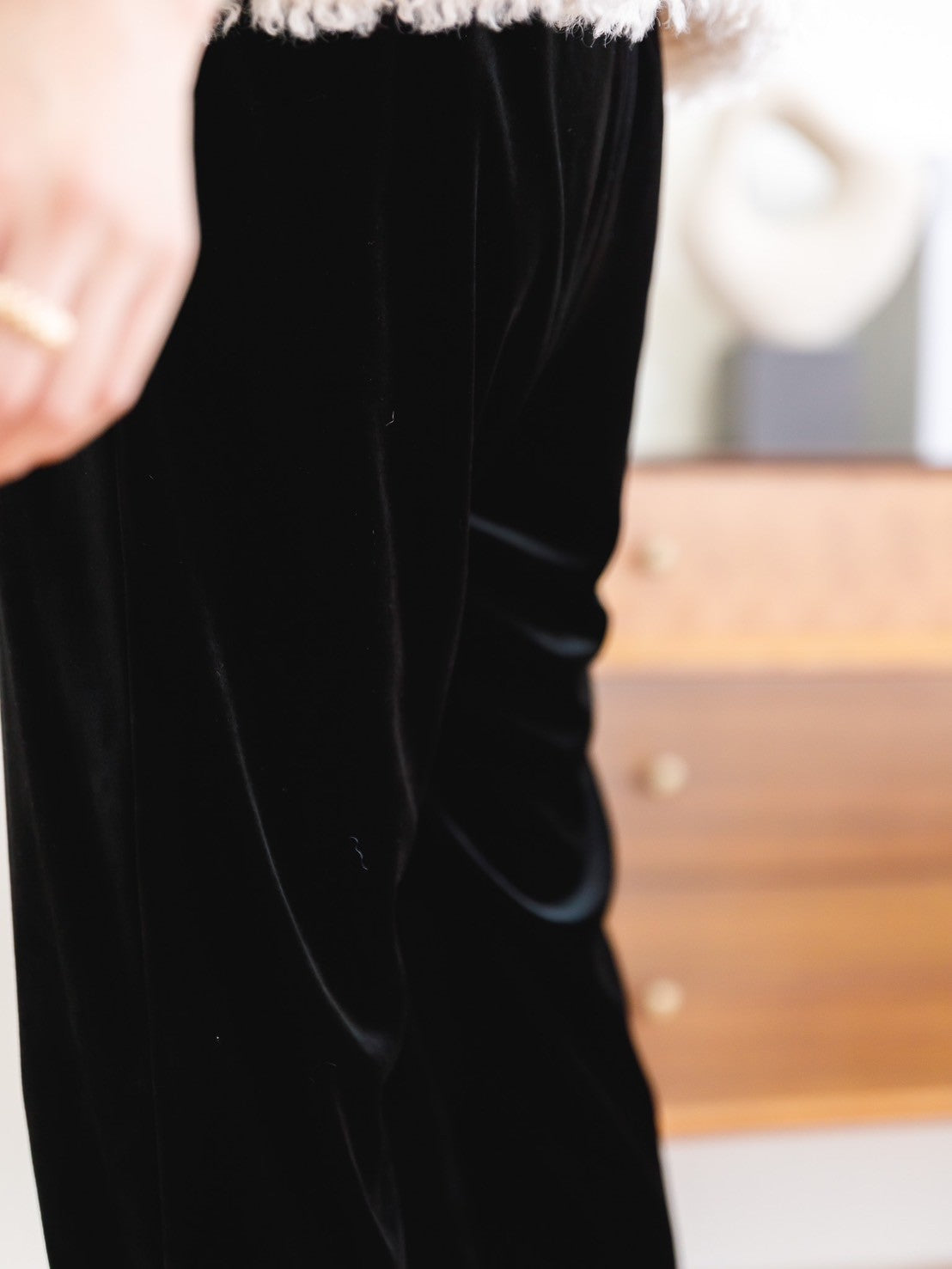 Velour easy pants