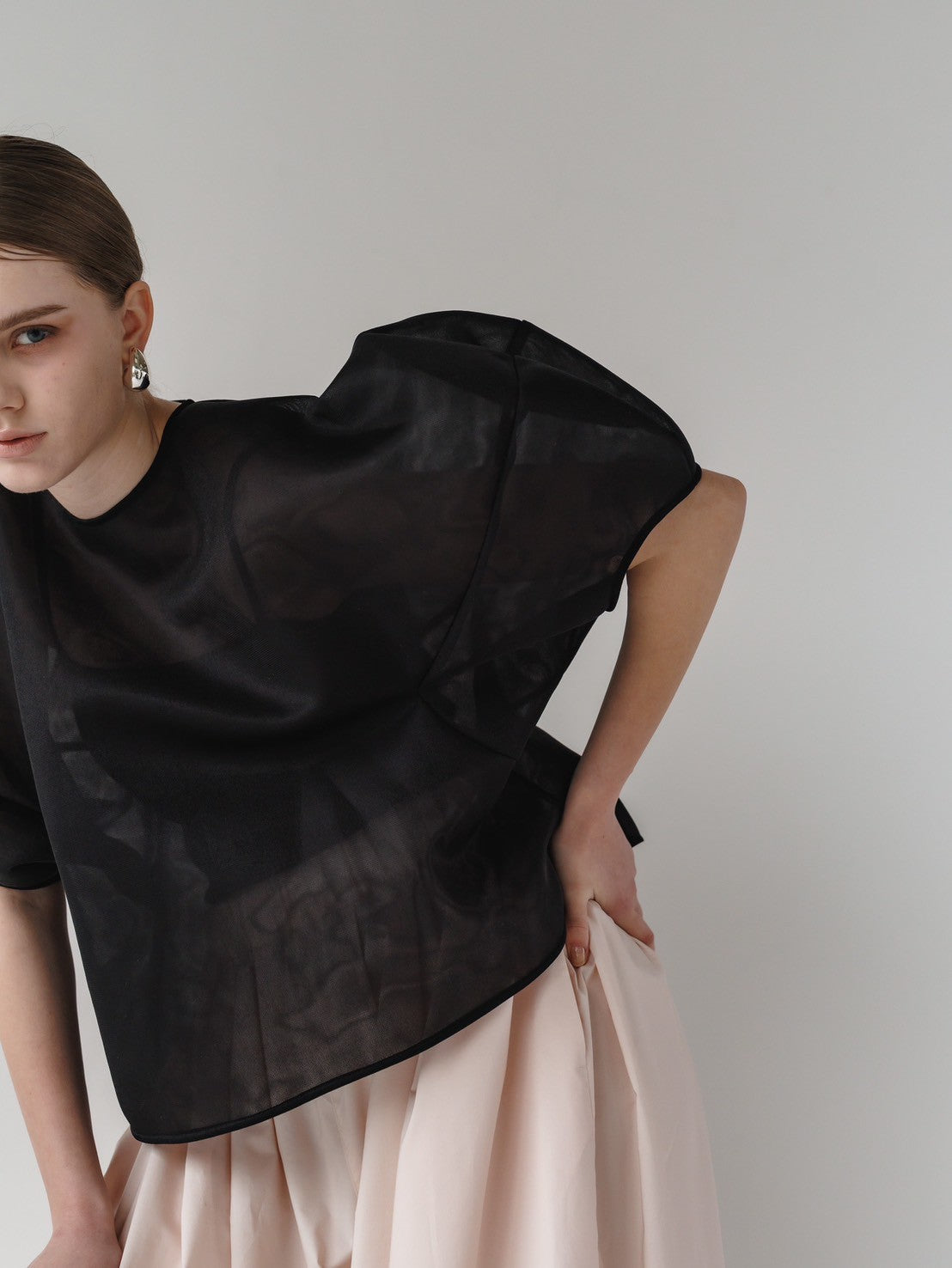 Re order//Sheer Sculpture Tops
