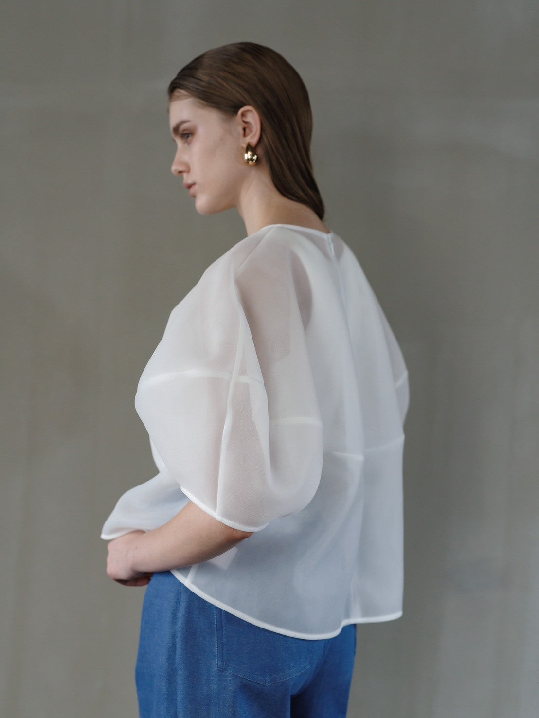 Re order//Sheer Sculpture Tops