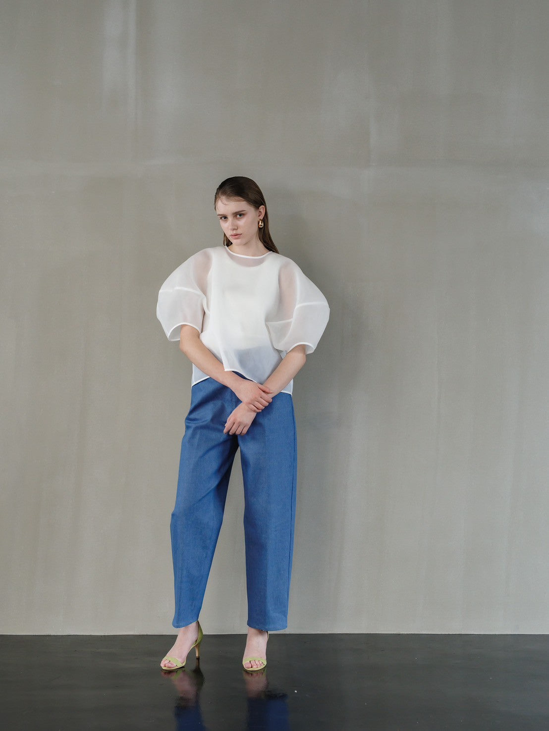 Re order//Sheer Sculpture Tops