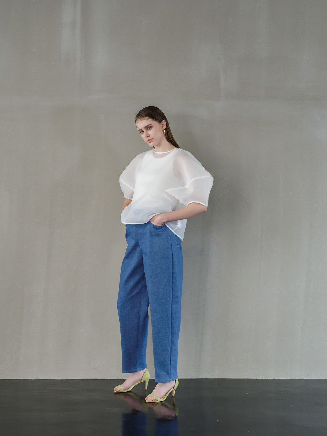 Re order//Sheer Sculpture Tops
