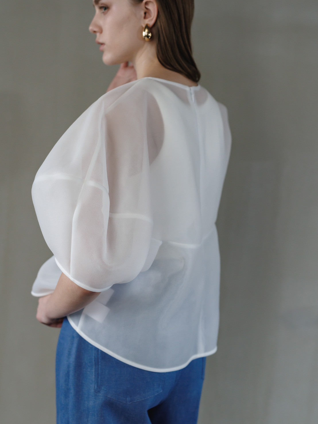 Re order//Sheer Sculpture Tops