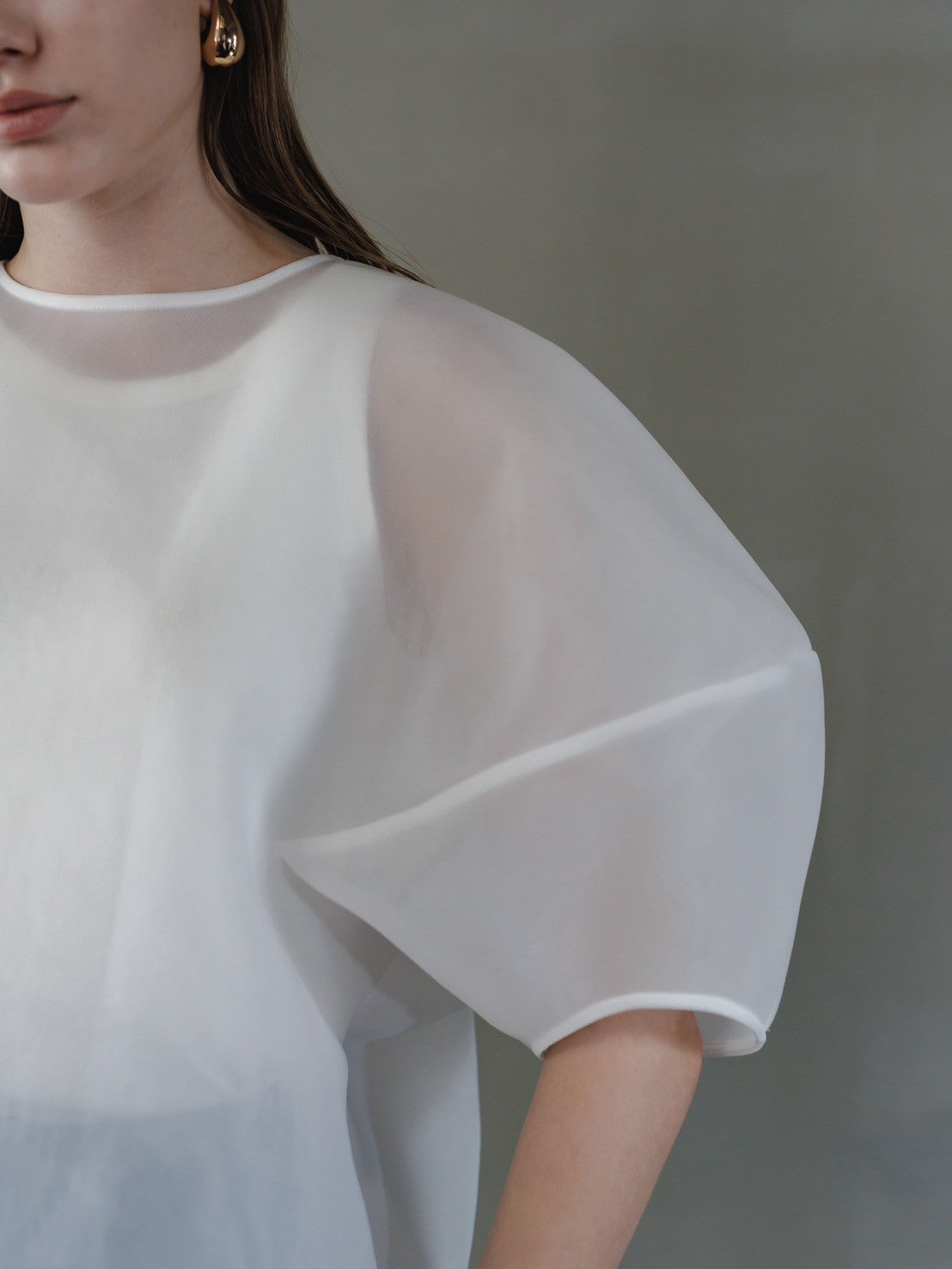 Re order//Sheer Sculpture Tops