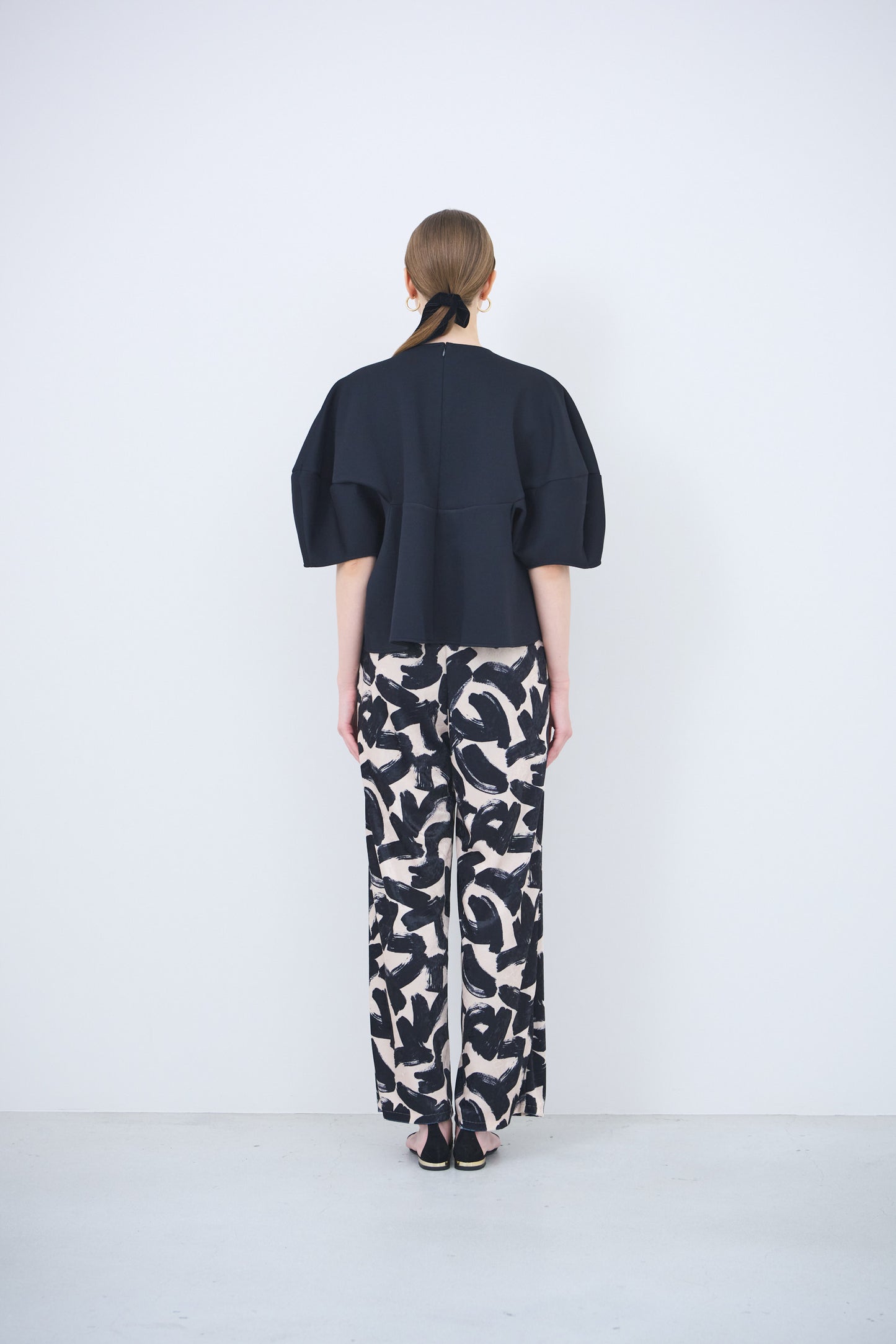 Pre Order // Velour ink wave pants