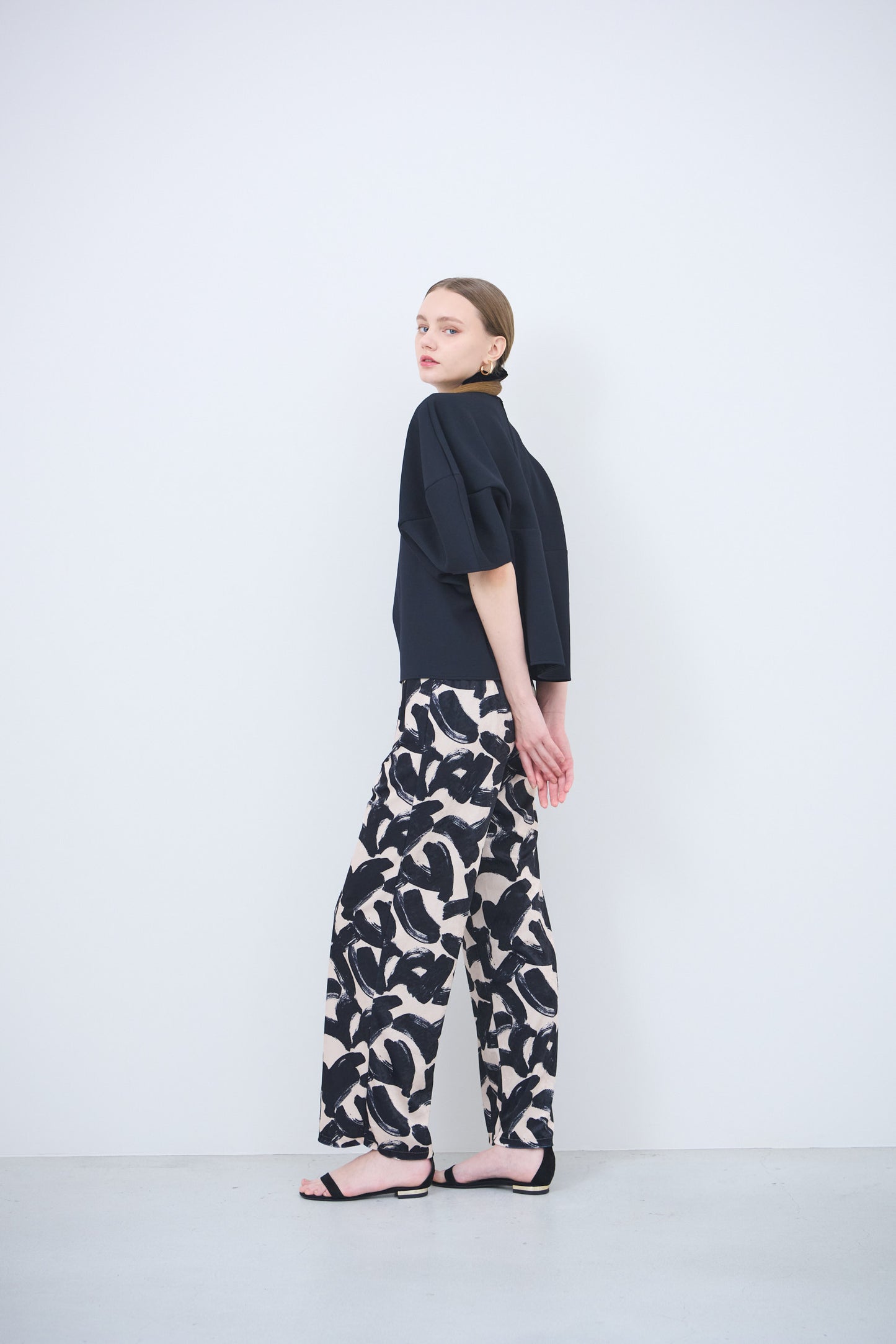 Pre Order // Velour ink wave pants