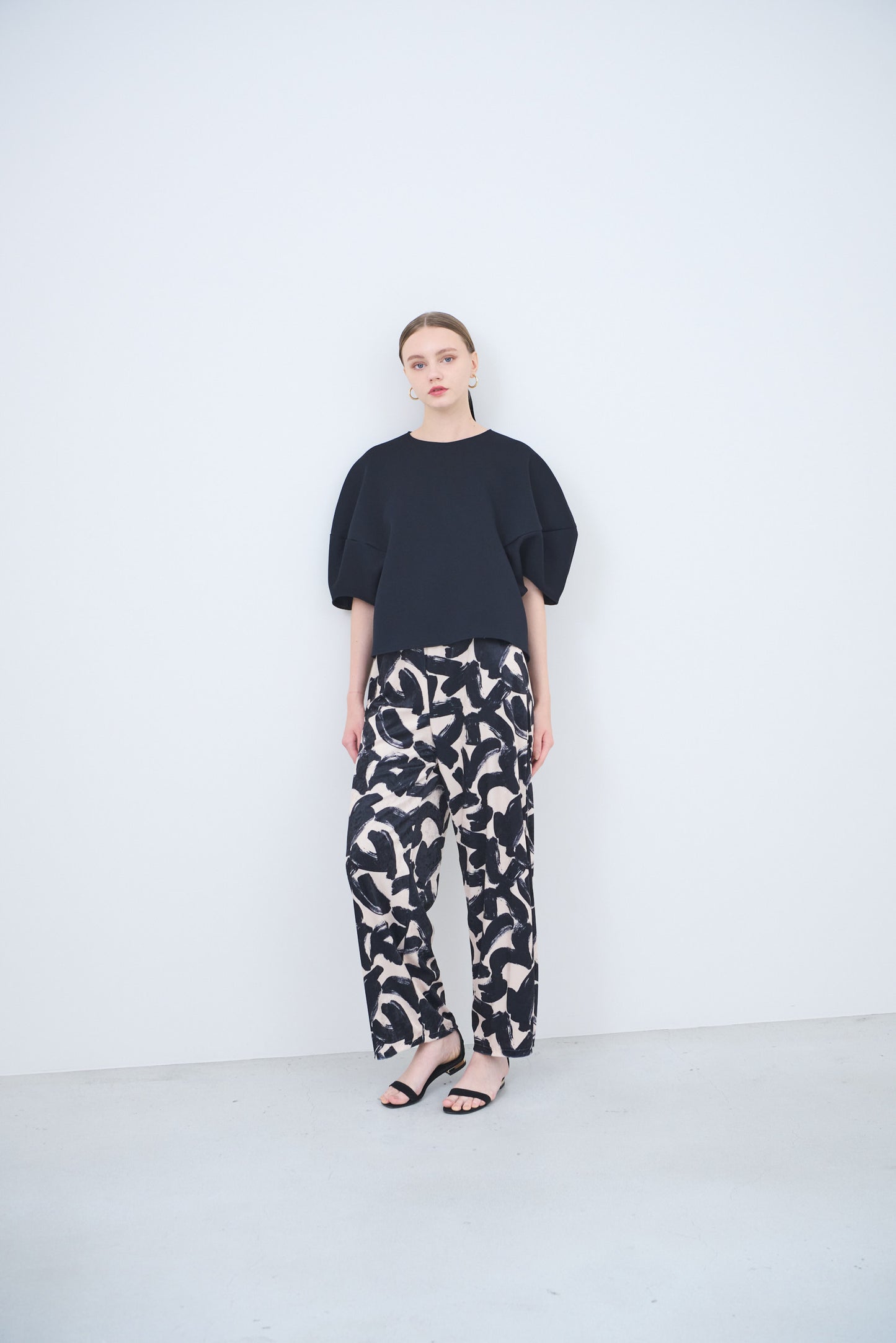 Pre Order // Velour ink wave pants