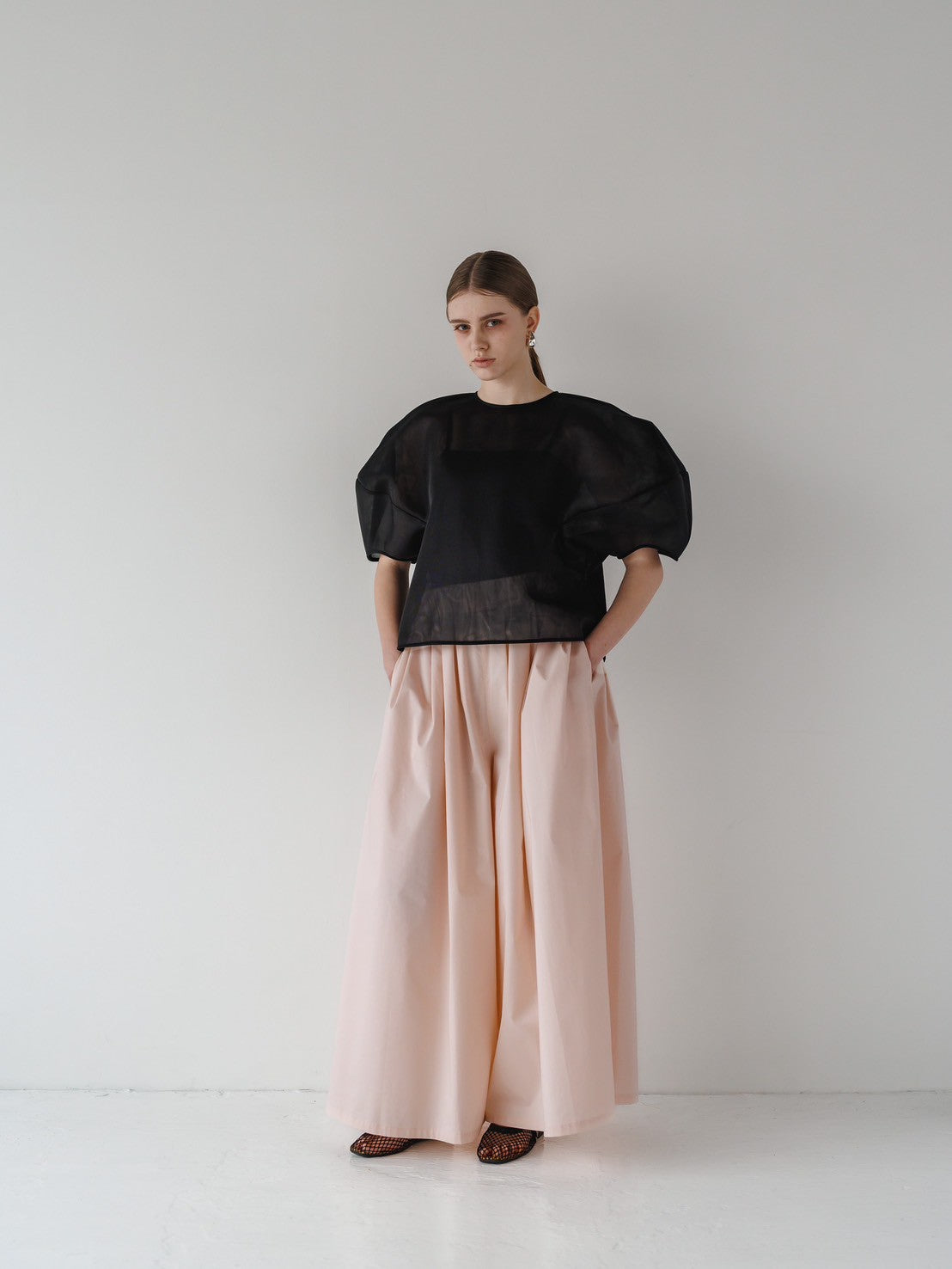 Re order//Sheer Sculpture Tops