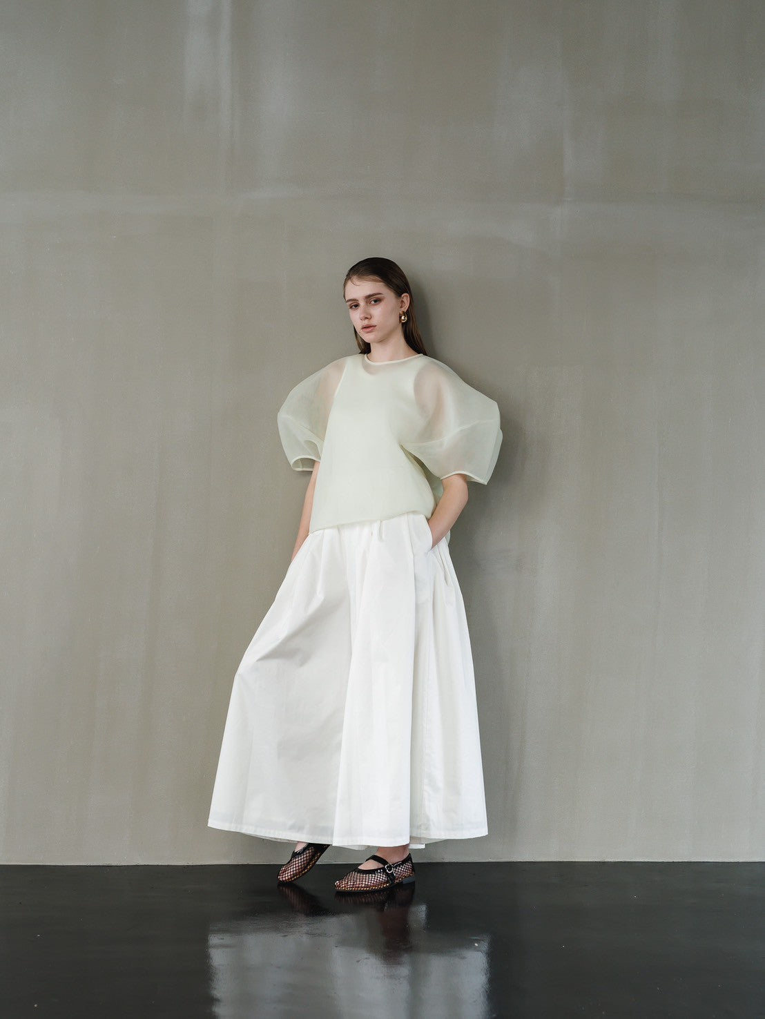 Re order//Sheer Sculpture Tops