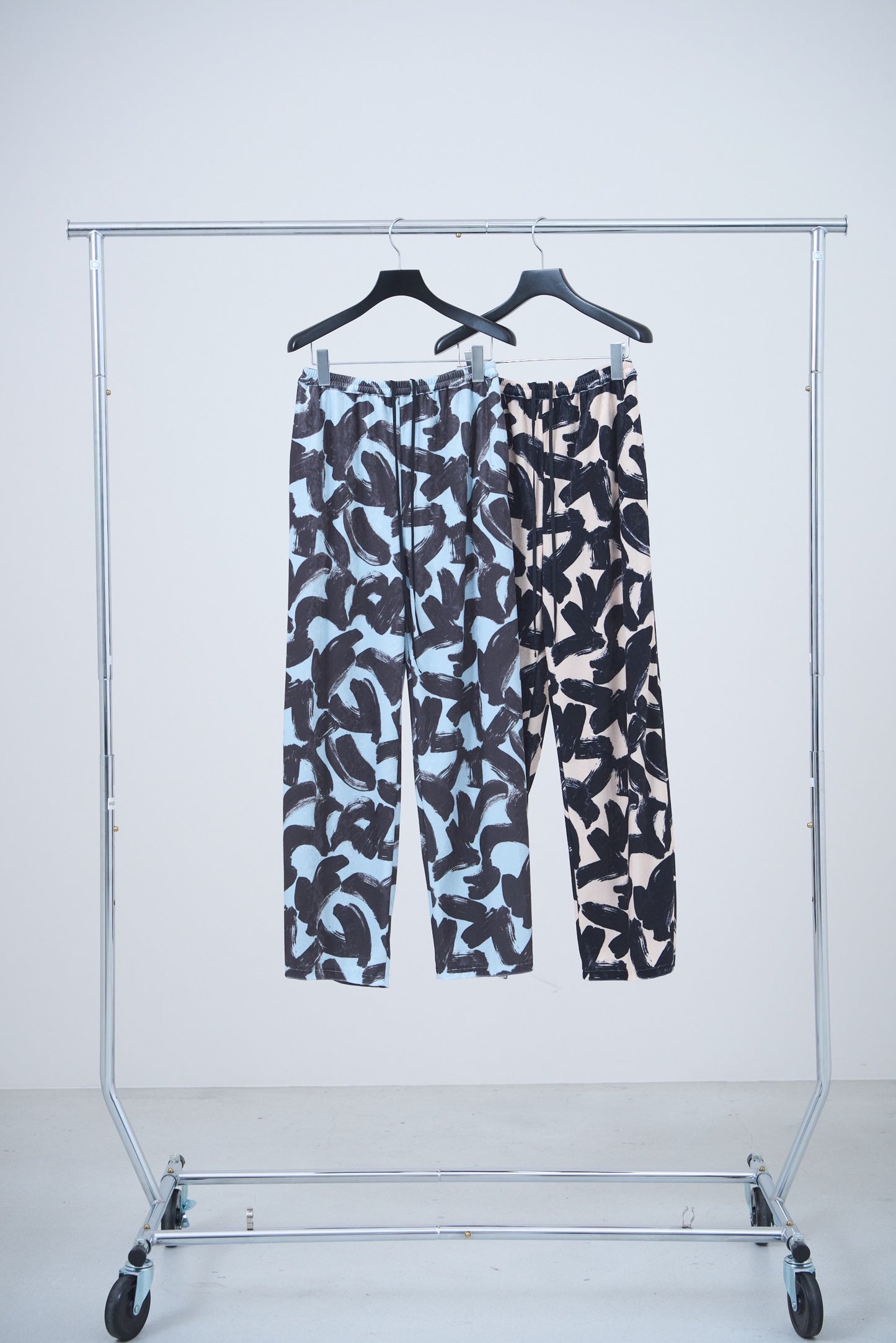 Pre Order // Velour ink wave pants