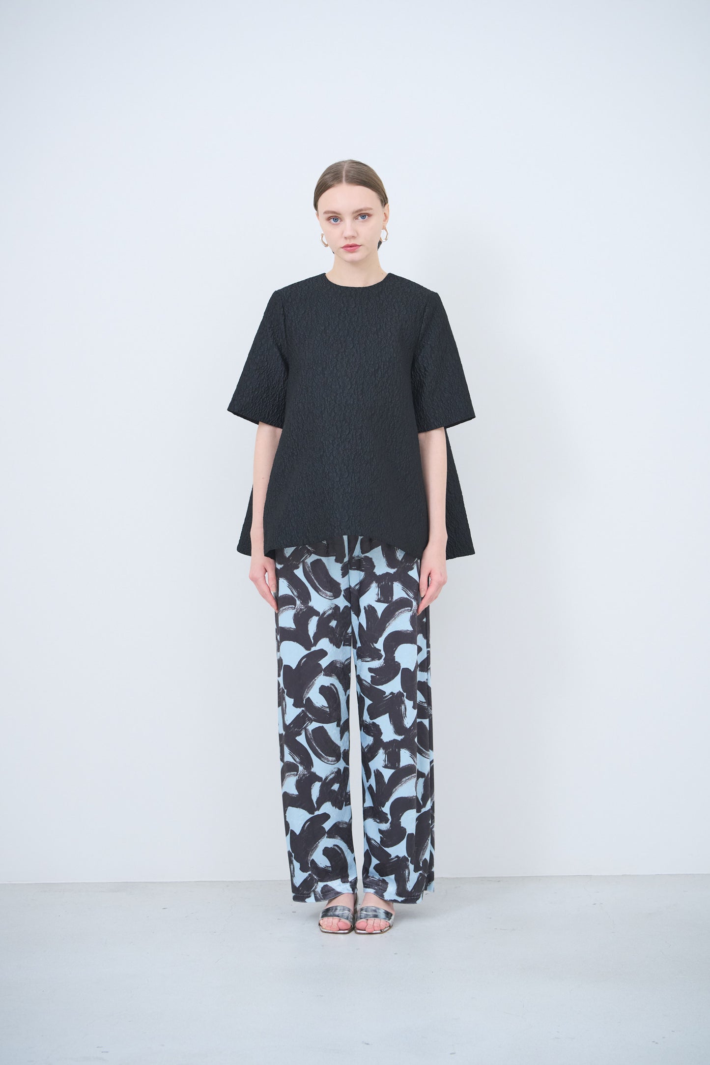 Pre Order // Velour ink wave pants