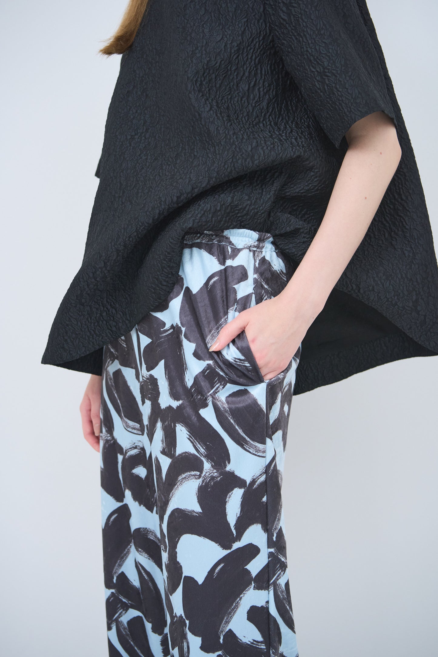 Pre Order // Velour ink wave pants