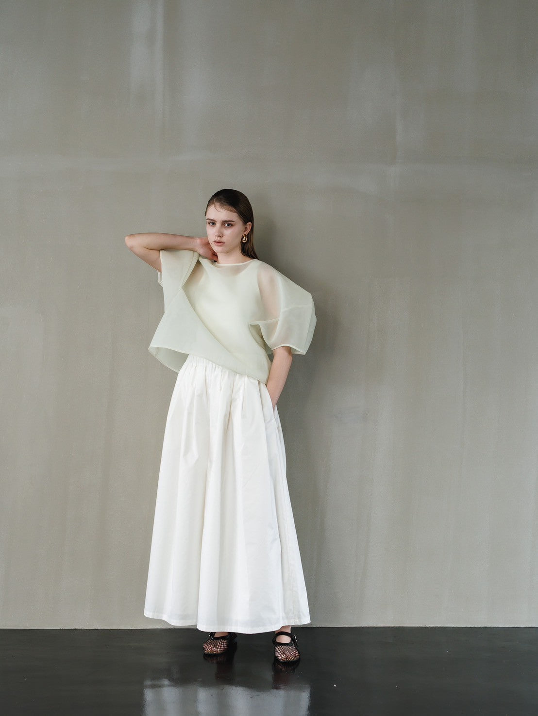 Re order//Sheer Sculpture Tops