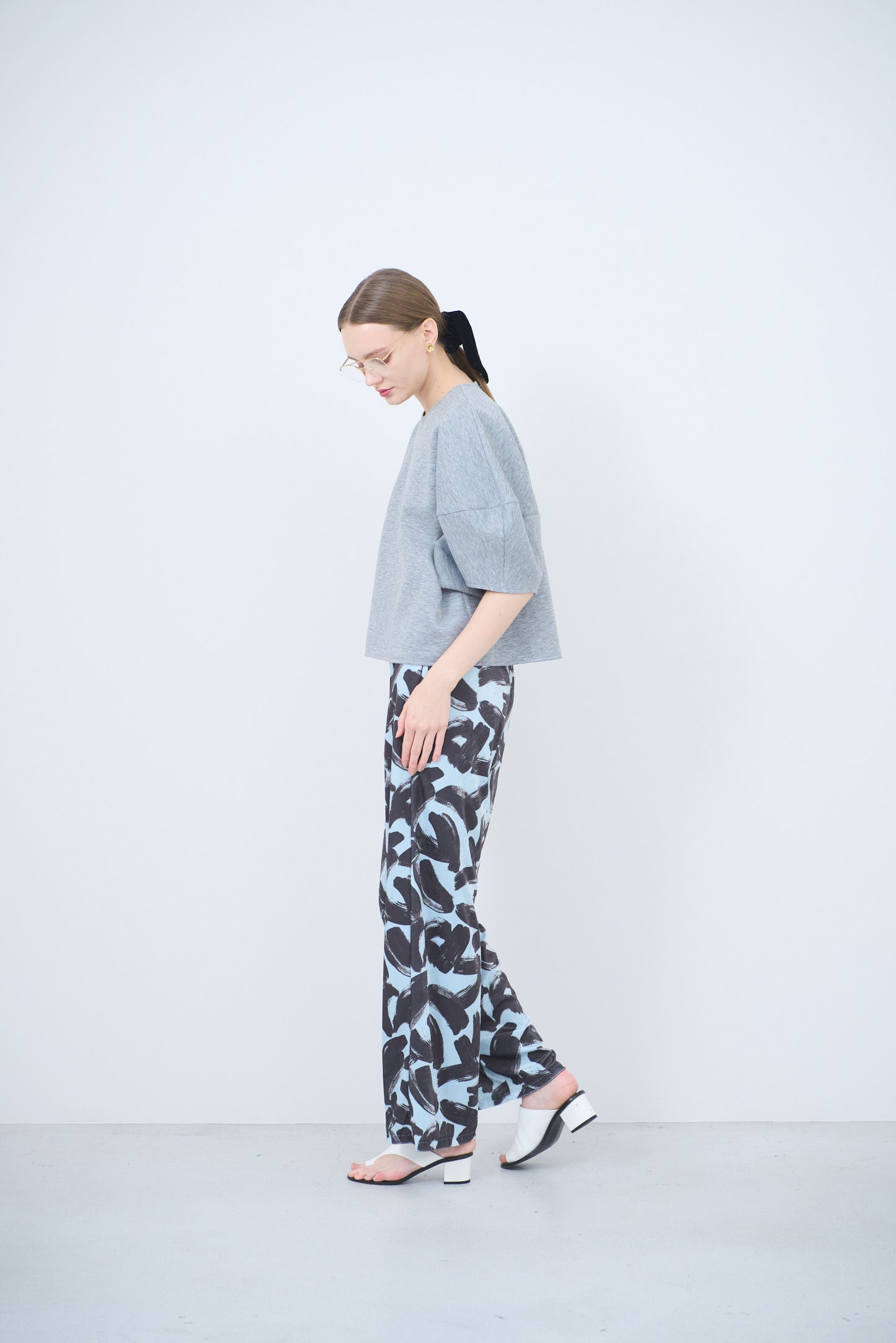 Pre Order // Velour ink wave pants