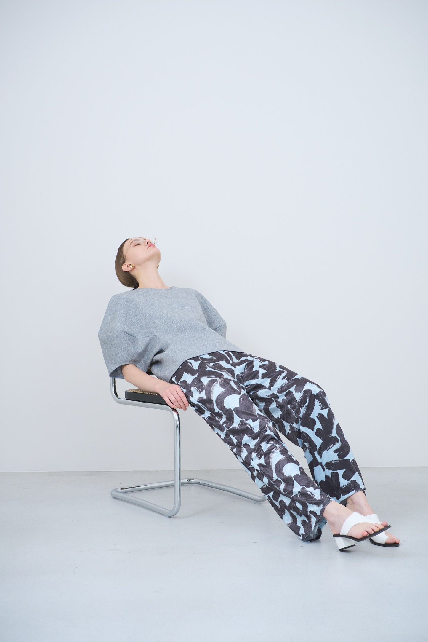 Pre Order // Velour ink wave pants