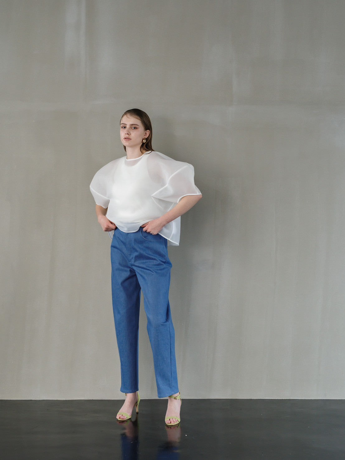 Re order//Sheer Sculpture Tops