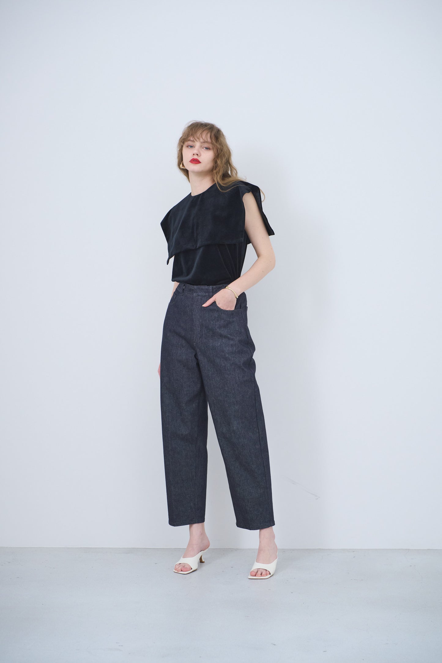 Velour marine BL