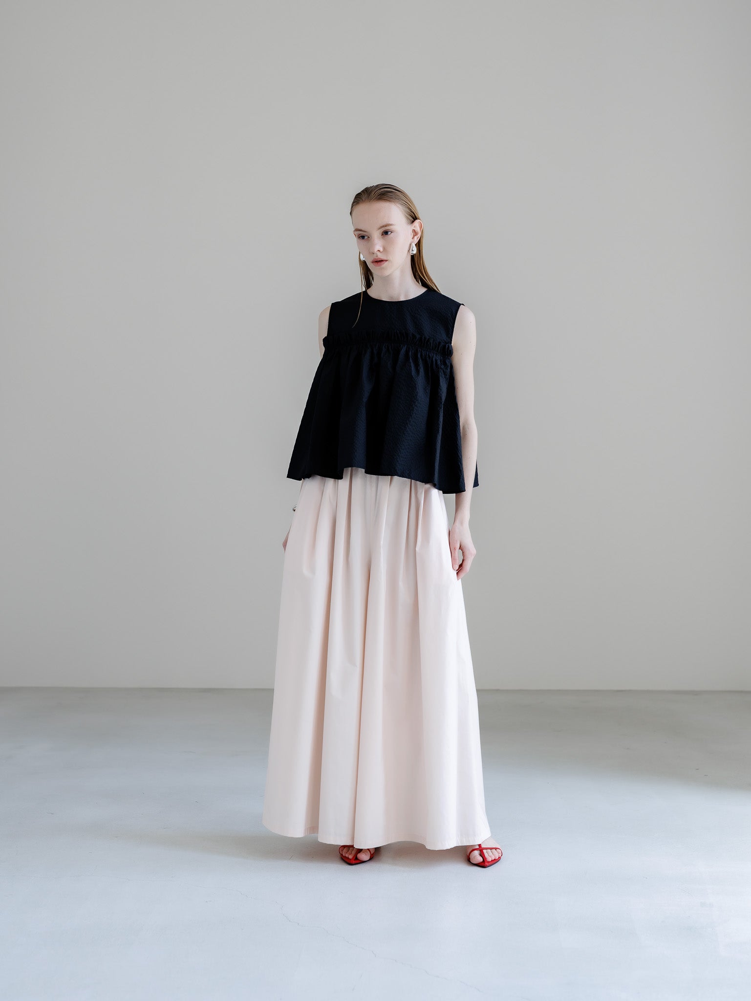 リテン　LIten Sucre Frill Blouse RM233TP0801_PK1.jpg