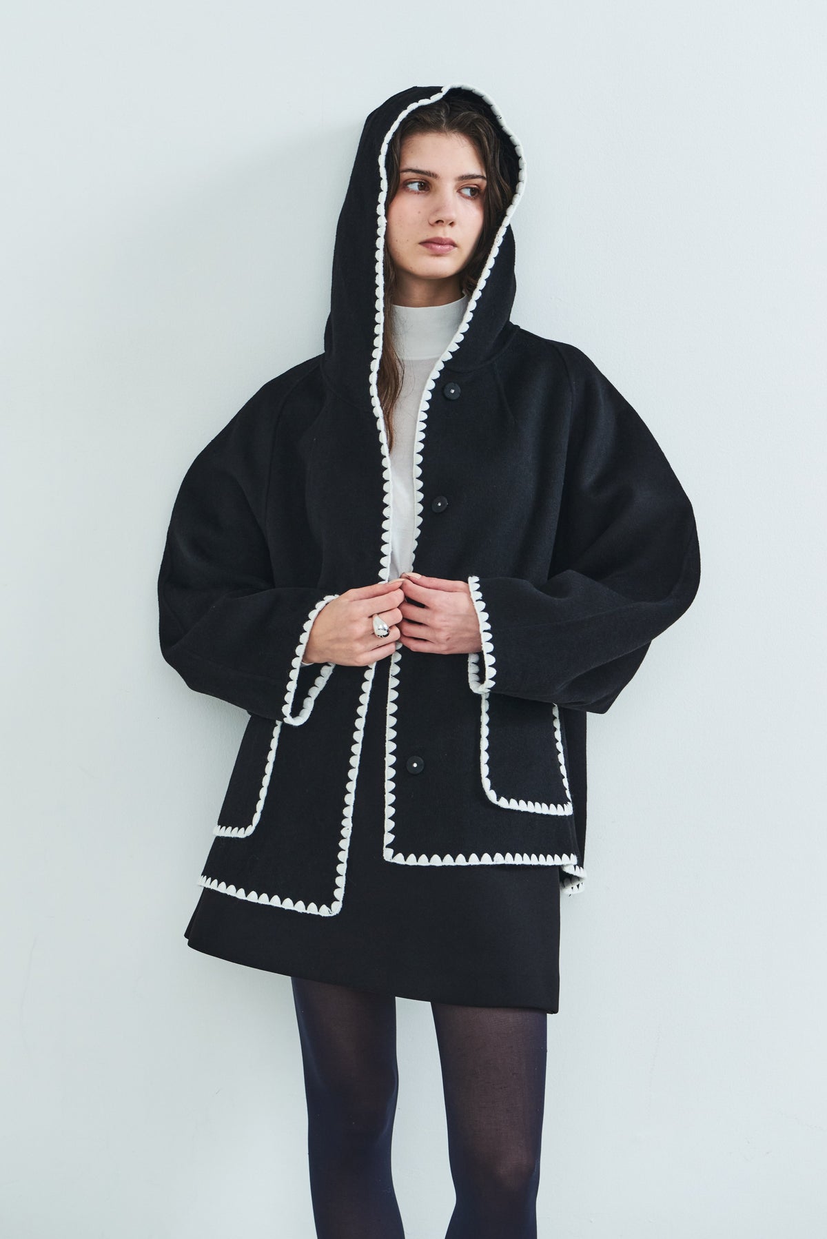 【PRE OREDER】Scallop rever hoodie