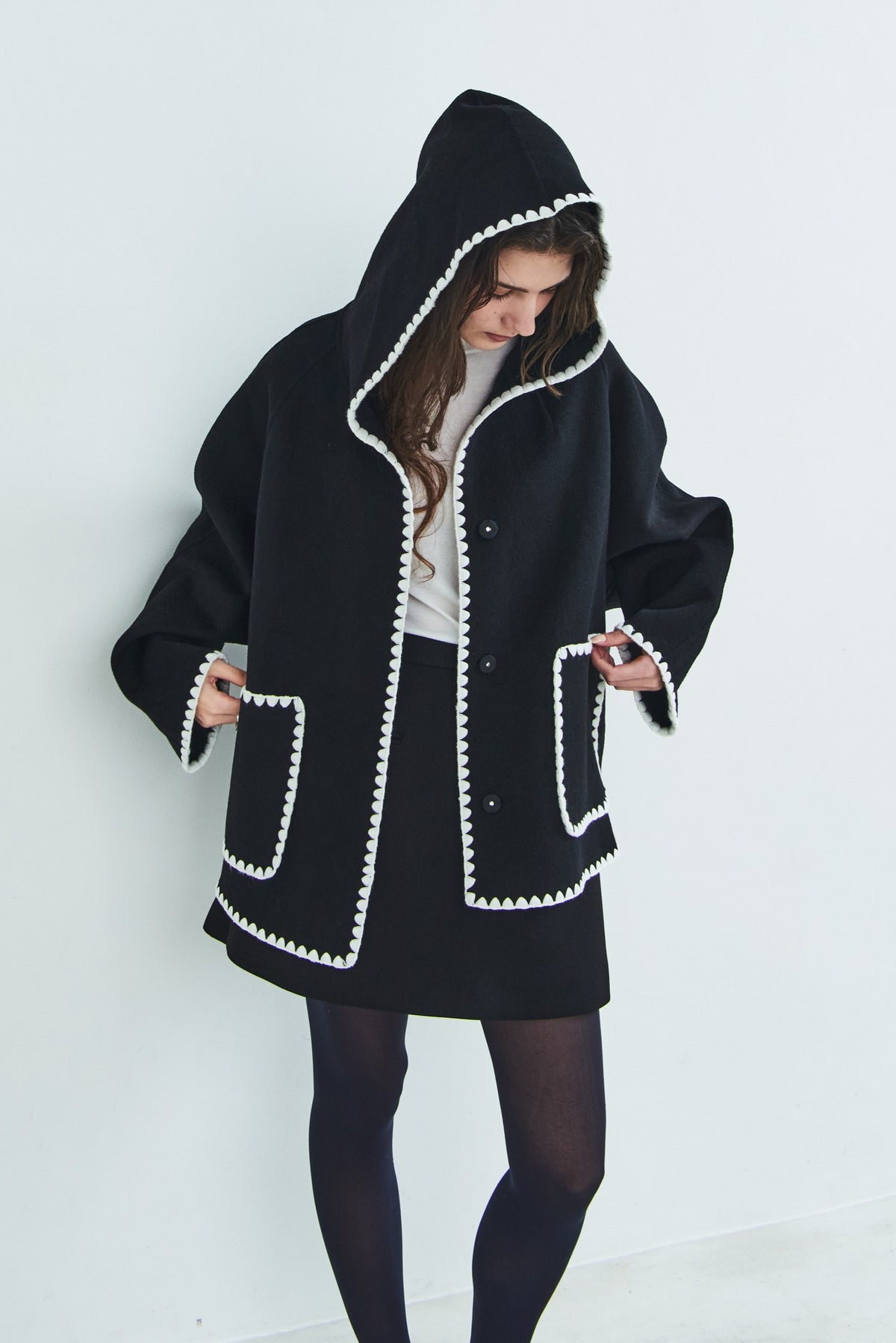 【PRE OREDER】Scallop rever hoodie