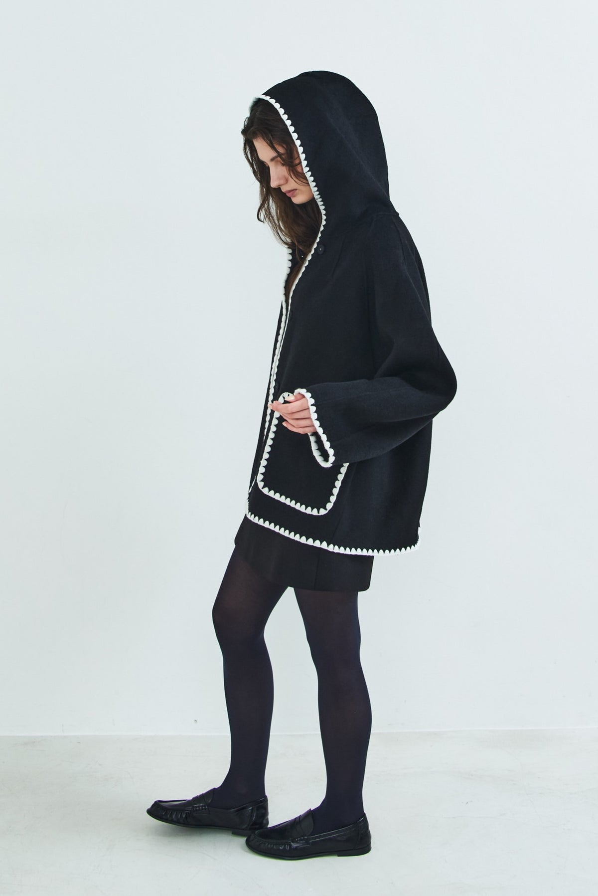 【PRE OREDER】Scallop rever hoodie
