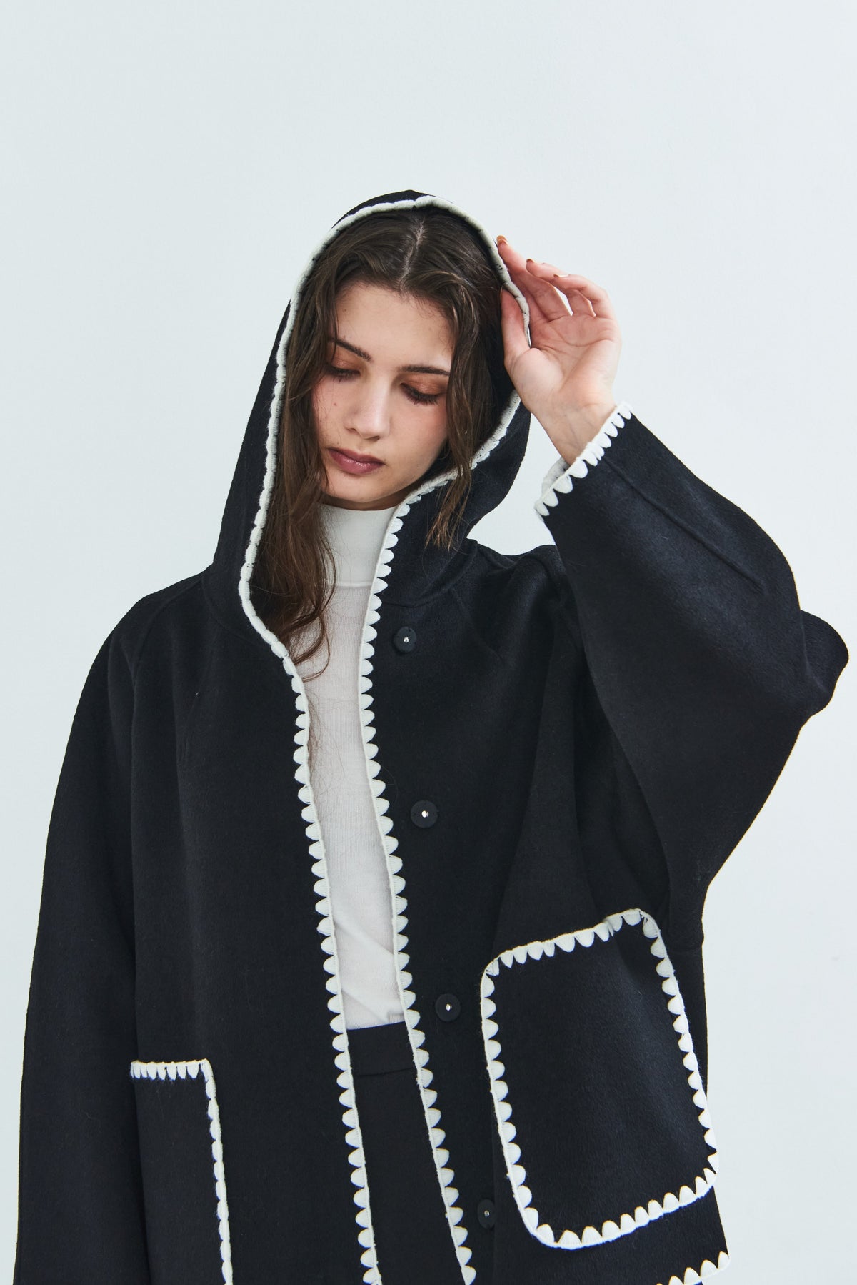 【PRE OREDER】Scallop rever hoodie