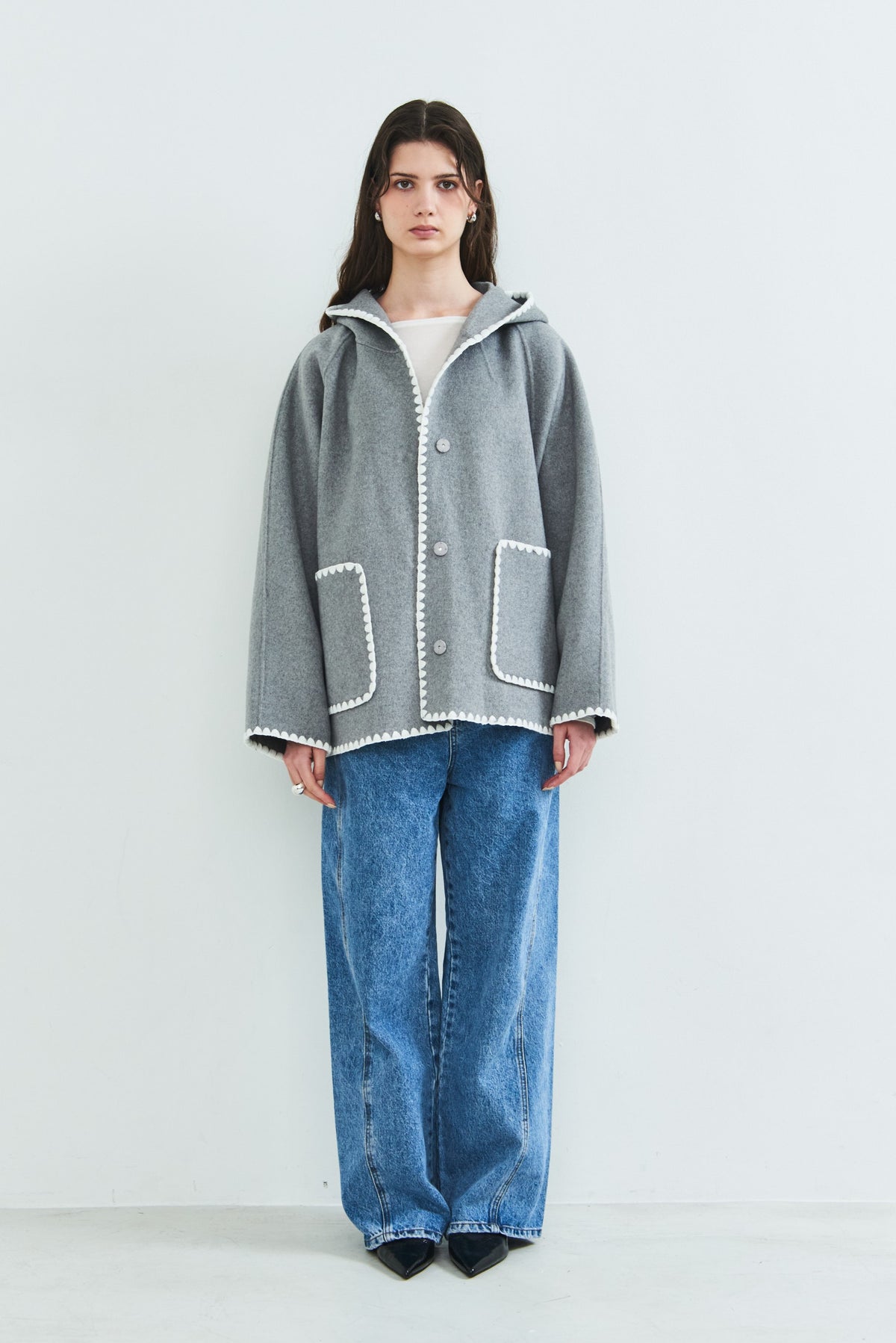 【PRE OREDER】Scallop rever hoodie