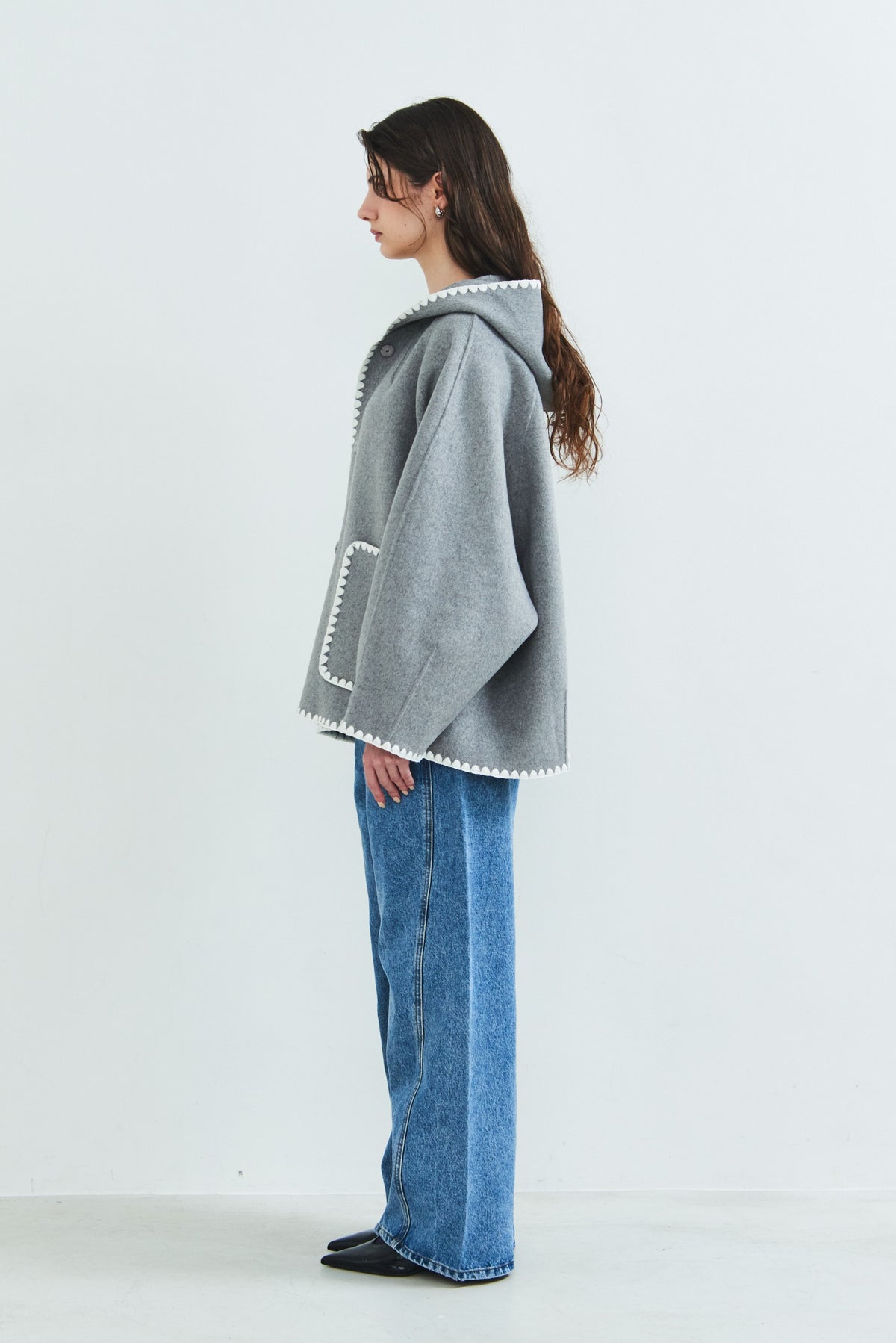 【PRE OREDER】Scallop rever hoodie
