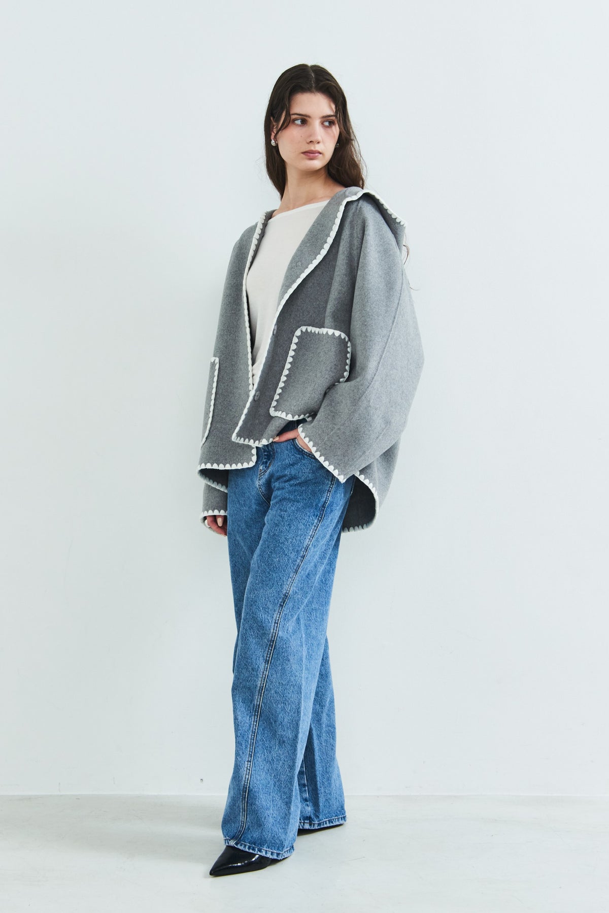 【PRE OREDER】Scallop rever hoodie