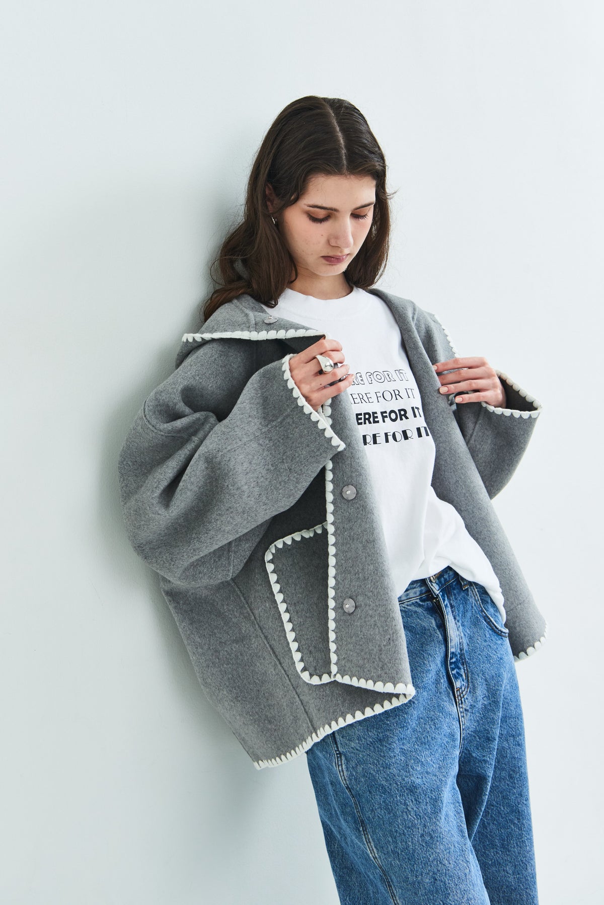 【PRE OREDER】Scallop rever hoodie