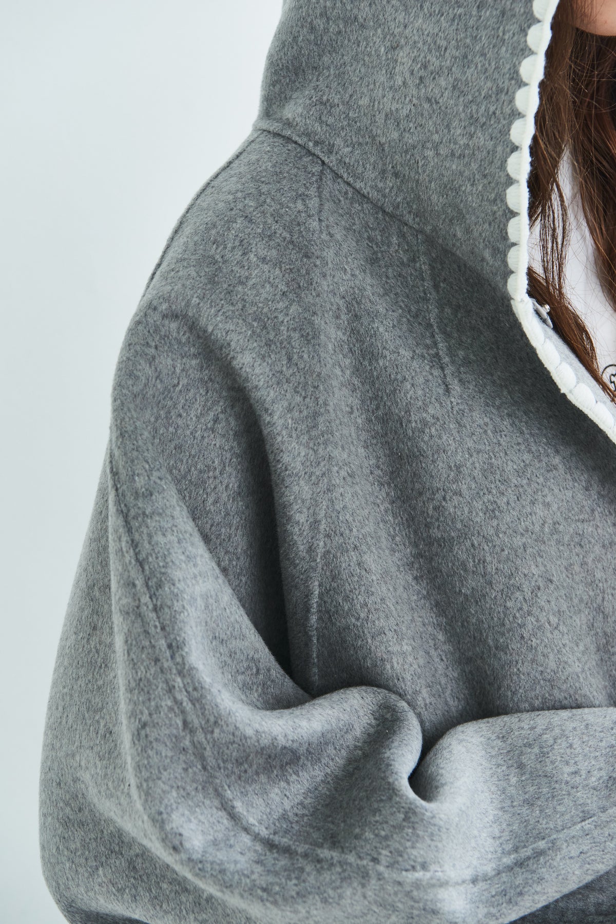 【PRE OREDER】Scallop rever hoodie
