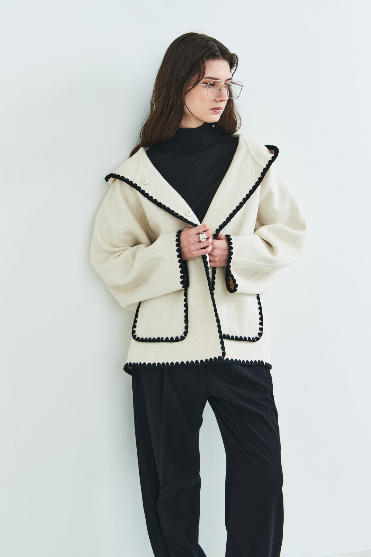 【PRE OREDER】Scallop rever hoodie