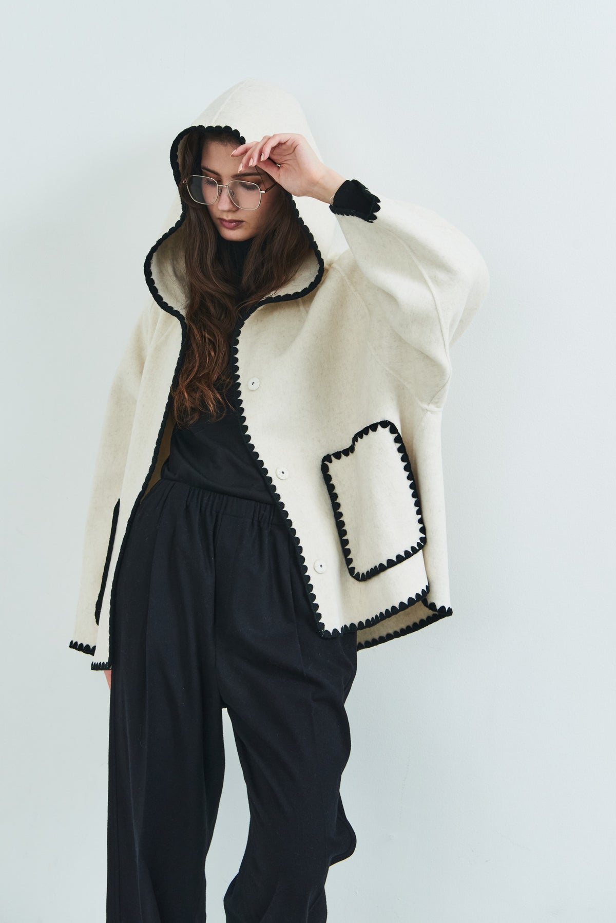 【PRE OREDER】Scallop rever hoodie