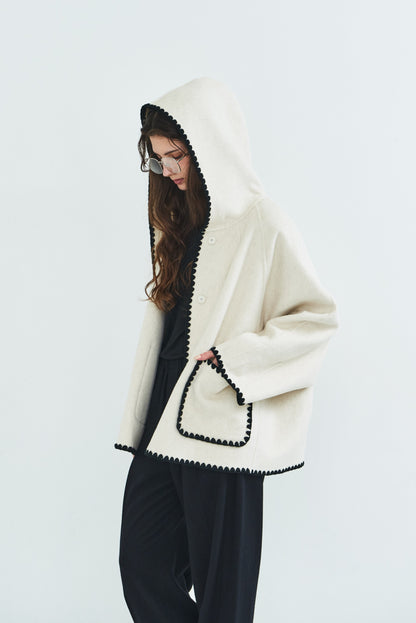 【PRE OREDER】Scallop rever hoodie