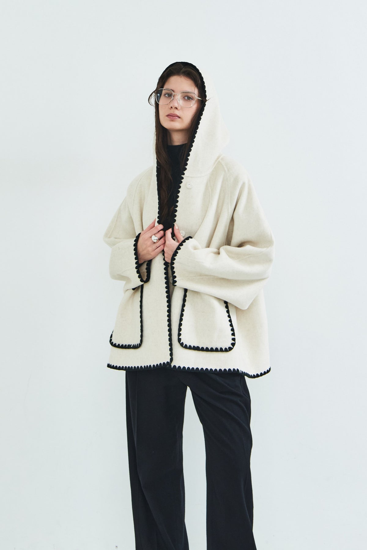 【PRE OREDER】Scallop rever hoodie
