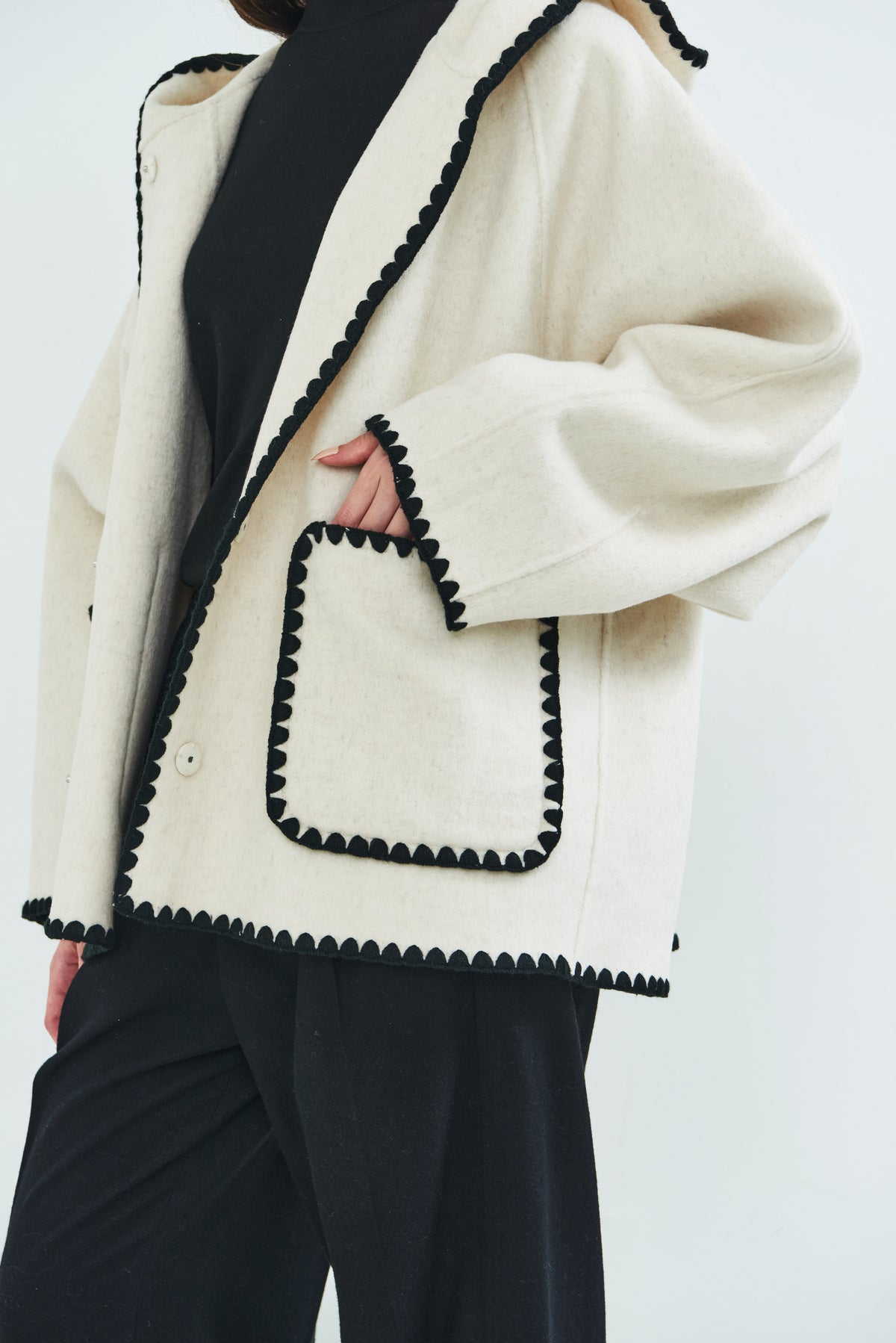 【PRE OREDER】Scallop rever hoodie