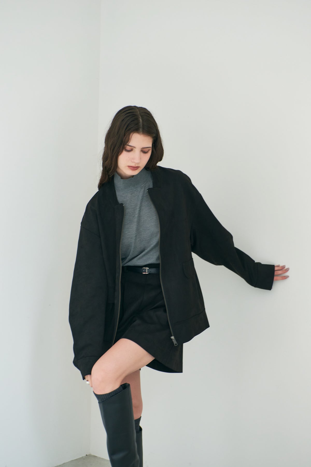 【PRE ORDER】Suede Zip Jacket