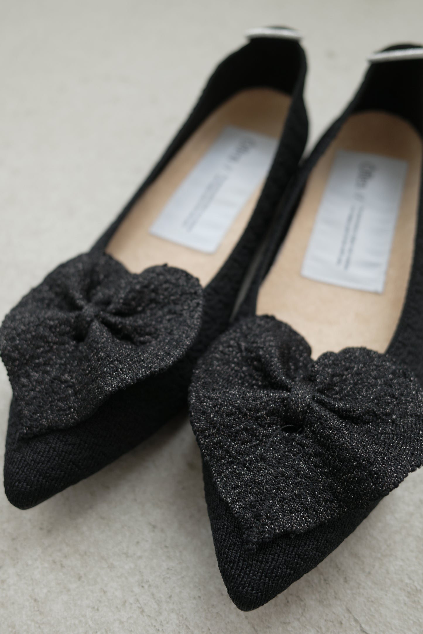 【PRE ORDER】Cœur Flat Pumps (BLACK CŒUR)