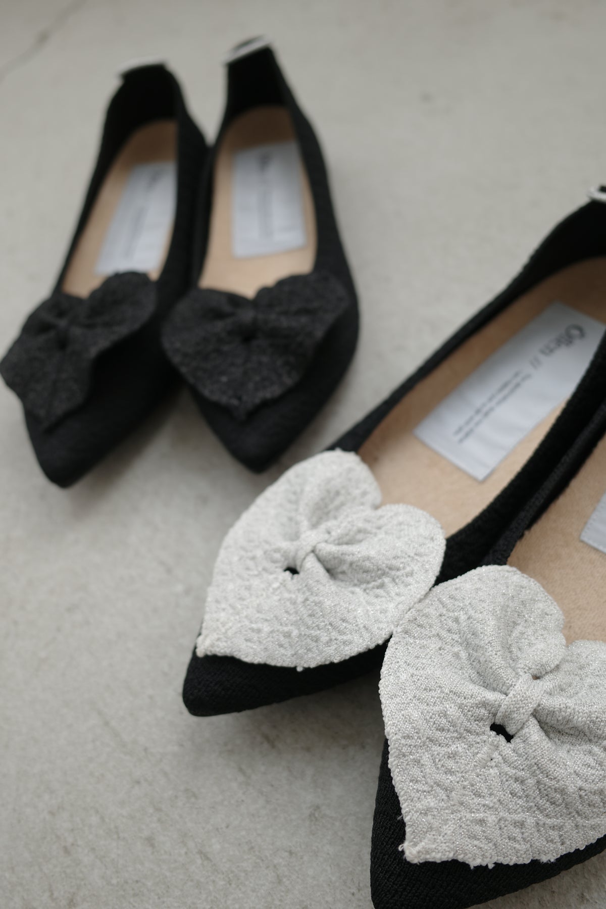 【PRE ORDER】Cœur Flat Pumps（WHITE CŒUR）
