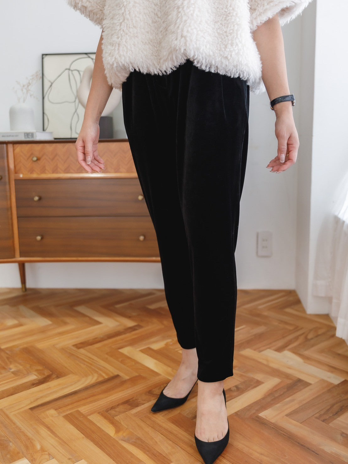 Velour easy pants