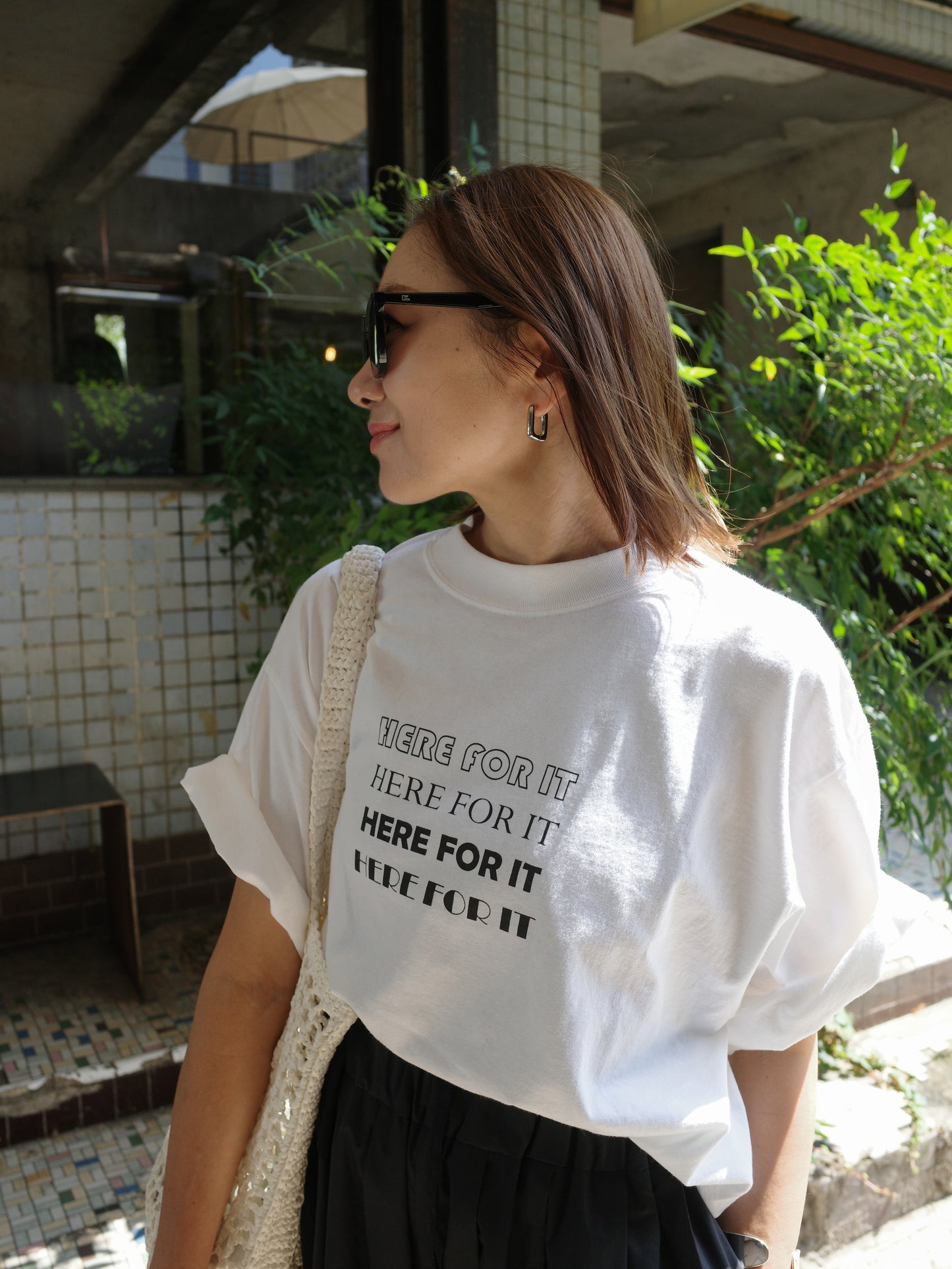 Boyfriend Tee (Here for it)