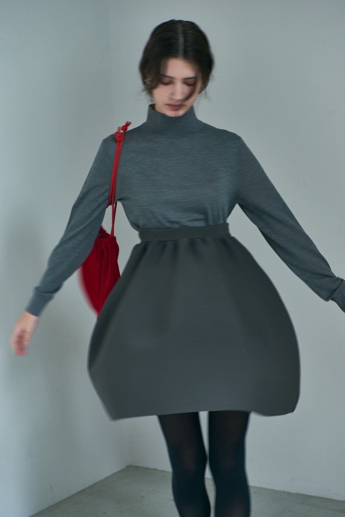 Sheer High Neck Knit