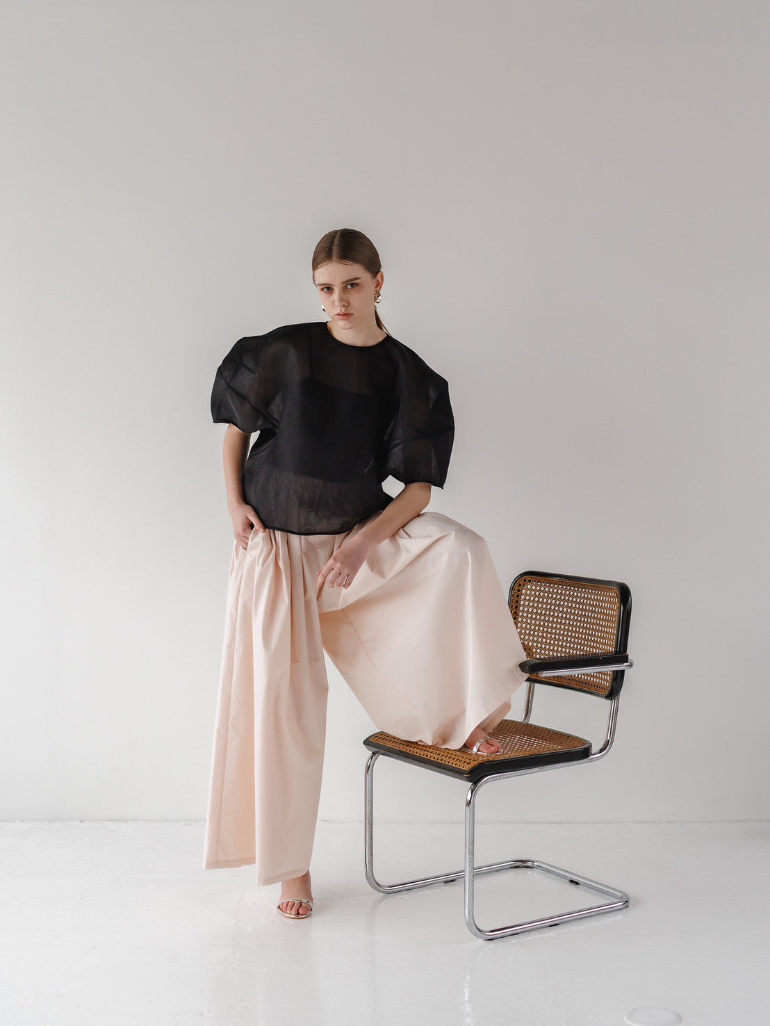 Re order//Sheer Sculpture Tops