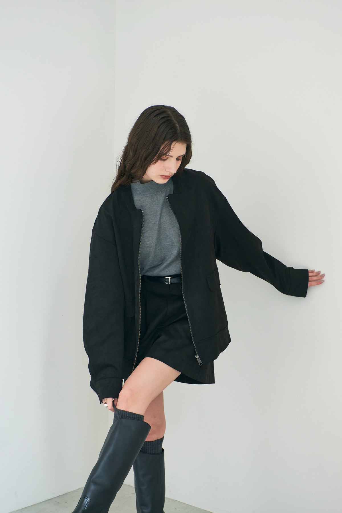 【PRE ORDER】Suede Zip Jacket