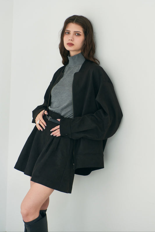 Suede Short Pants