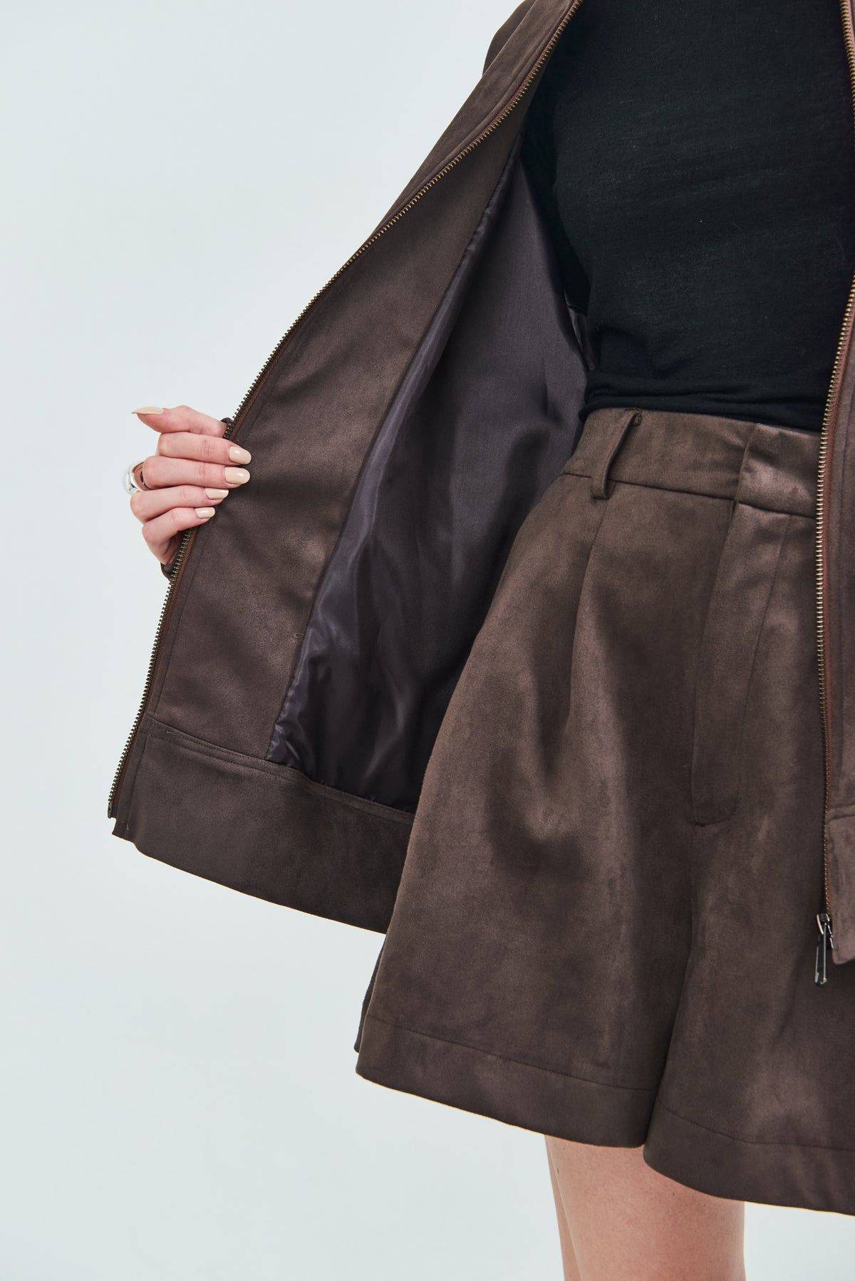 【PRE ORDER】Suede Zip Jacket