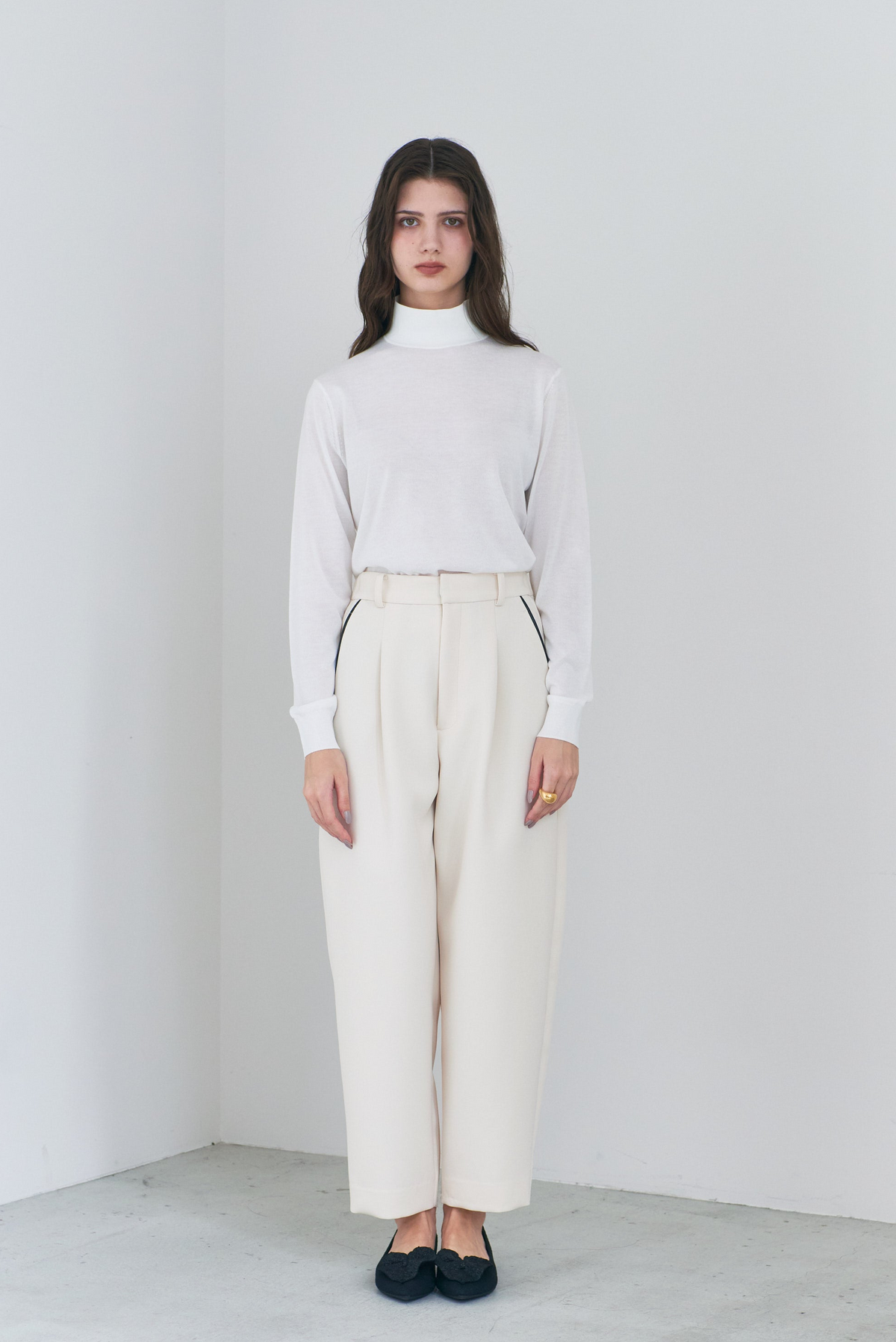 Sheer High Neck Knit